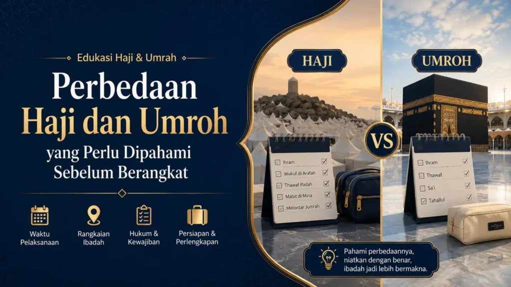 perbedaan haji dan umrah